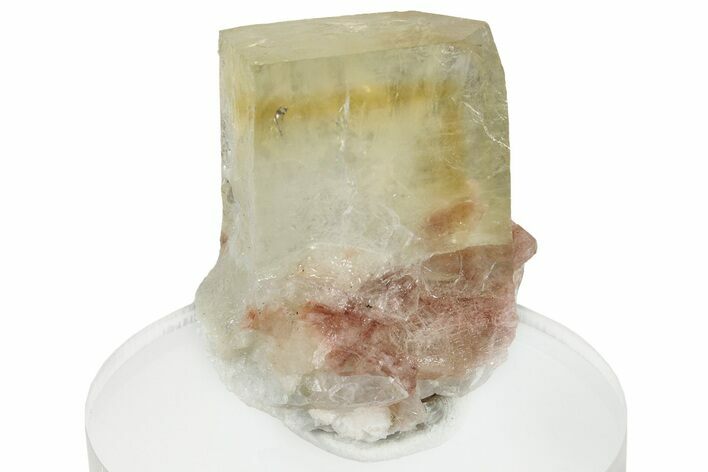 Yellow Apophyllite With Phantoms With Stilbite - India #253426
